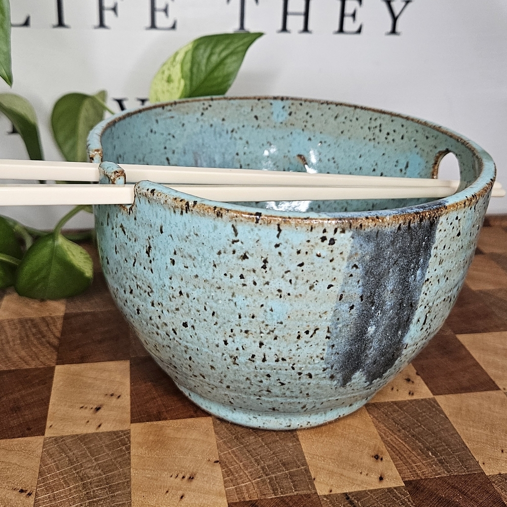 Noodle Bowl Stoneware Clay - Earth Tone - Picture 5 of 11